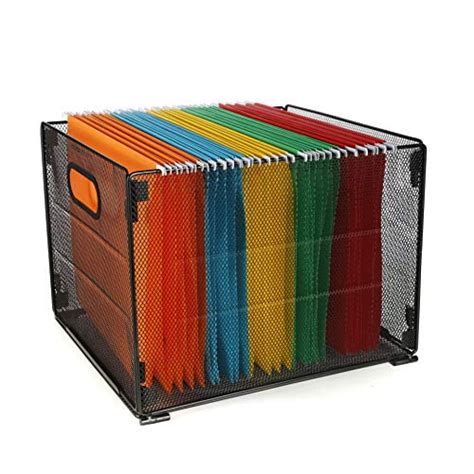 metal hanging file box|hanging file folder storage boxes.